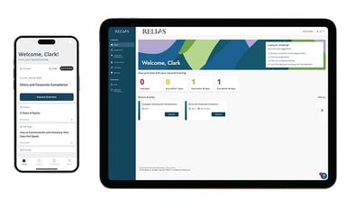 Relias Healthcare Welcome Page