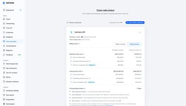 Remote Employer Cost Calculator