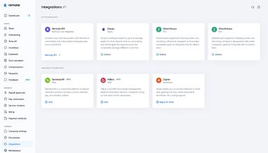 Remote Employer Integrations Page