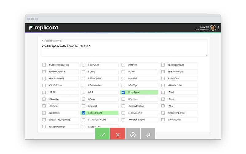 Replicant Transcription Management