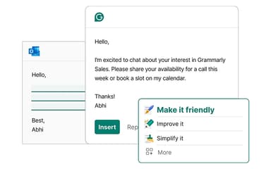 Reply with Grammarly’s Generative AI
