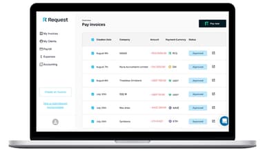 Request Finance Invoicing