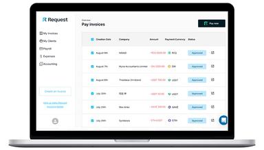 Request Finance Invoicing