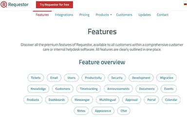 Requestor Features