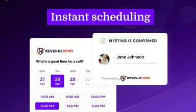 RevenueHero Instant Scheduling