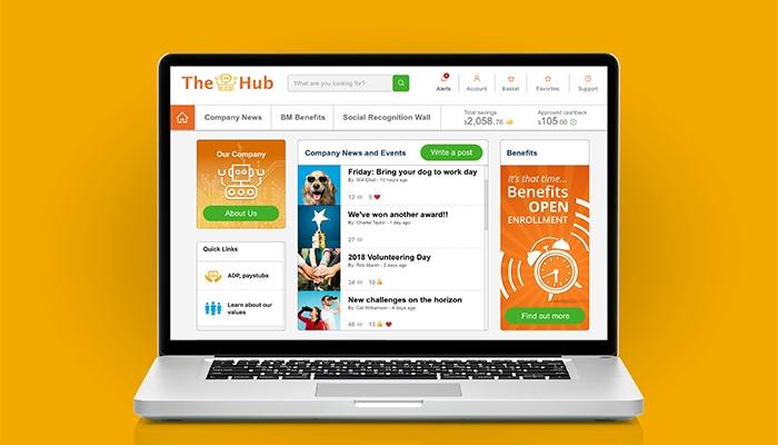 Reward Gateway communication feed