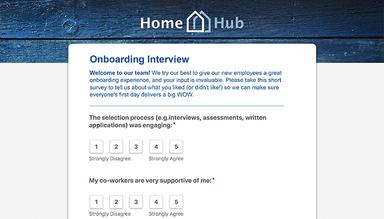 Reward Gateway survey process screenshot