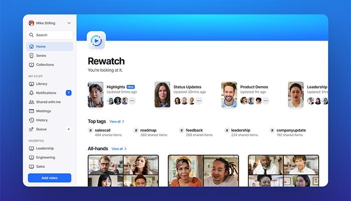 Rewatch software Your-team's-video all-in-one-place