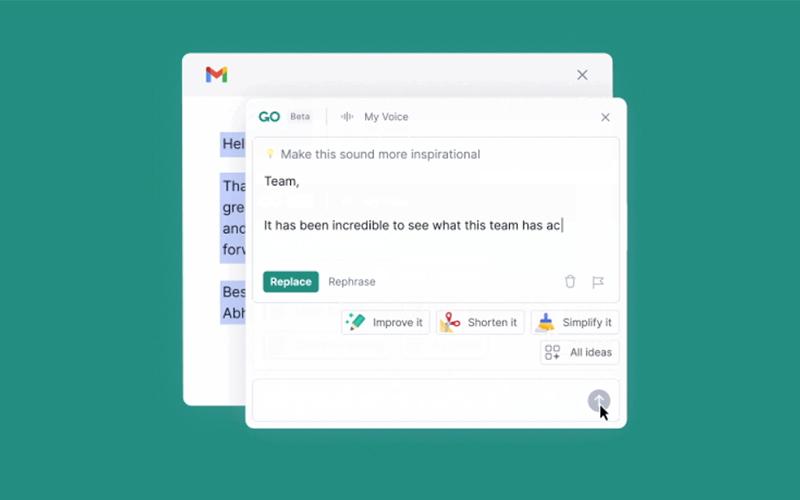 Rewrite with Grammarly’s Generative AI