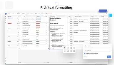 Baserow Rich Text Formatting