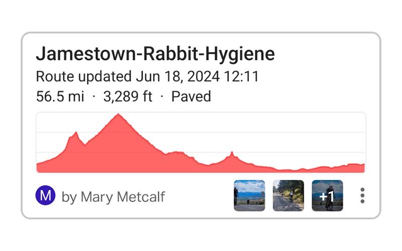 Ride With GPS Route Update