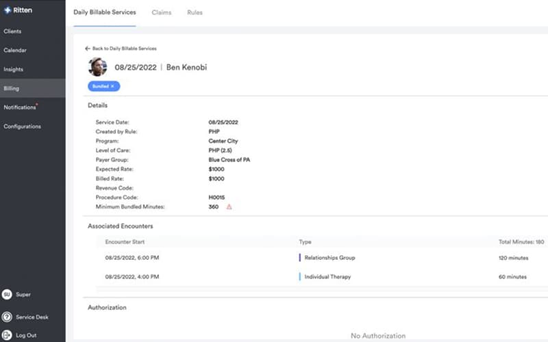 Ritten Billable Services