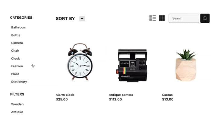 Rocketspark product categories