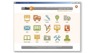 Runit POS Main Screen