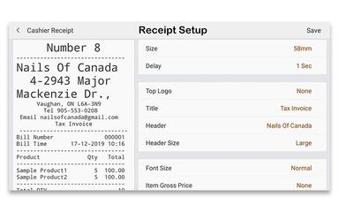 SOLVRPOS Receipt Overview