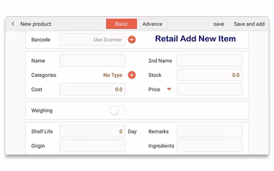 SOLVRPOS Add Item