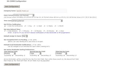 Configure preferences