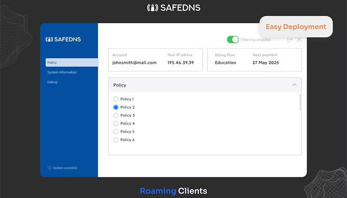 SafeDNS Easy Deployment