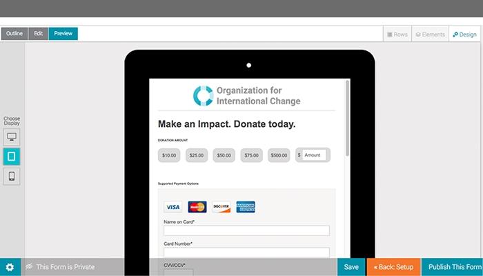 Salsa Engage donate