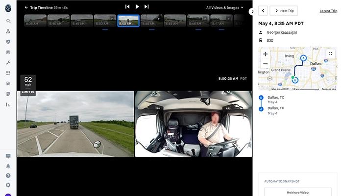 Samsara Dash Cam Footage