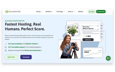 ScalaHosting Login Page