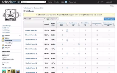 Schoology LMS Gradebook