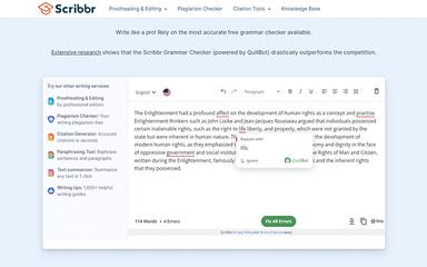 Scribbr AI Writing Tools