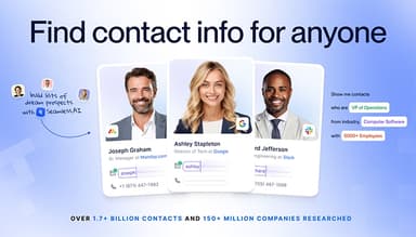 Seamless AI Find Contact Info for Anyone