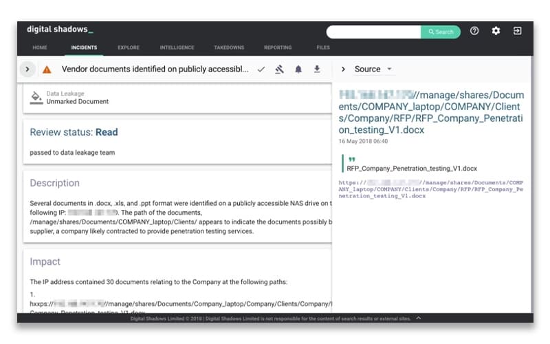 SearchLight Data Loss Detection