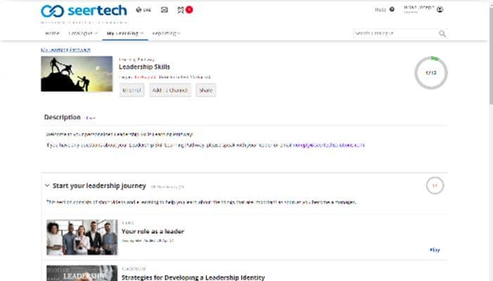 Seertech Learning Learning path