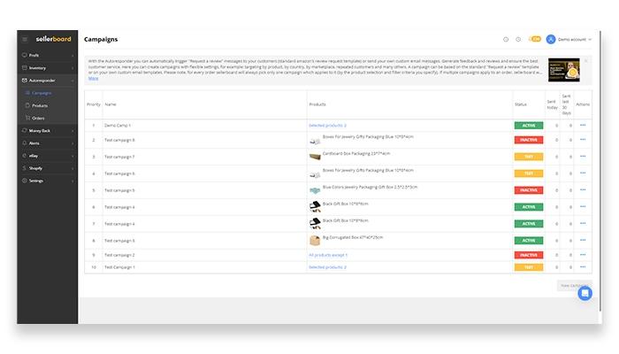 Sellerboard Request Reviews and Feedback Easily