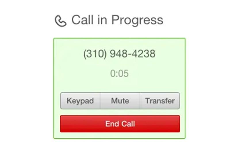 SendHub Call In Progress