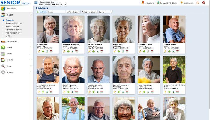 Senior Insight Residents Main Landing Page
