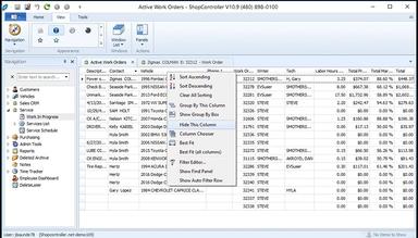 ShopController Active Work Orders