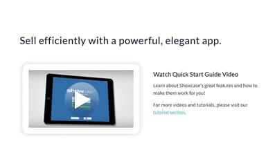 Showcase Sell Efficiently With App
