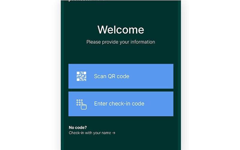 Sign In Workspace Welcome Page