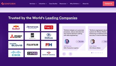 Simform The Home Page