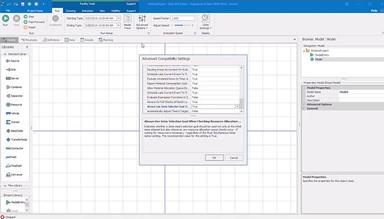 Simio advanced compatibility settings
