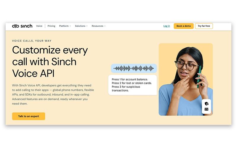Sinch Voice API
