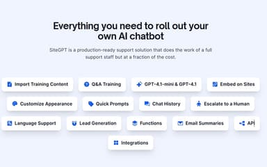 SiteGPT Everything You Need