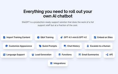 SiteGPT Everything You Need