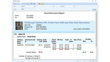 SixBit Software Item Performance Report