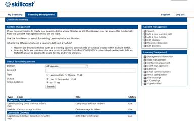 Skillcast Learning Management