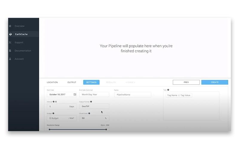 SkyWatch EarthCache Pipeline Creation