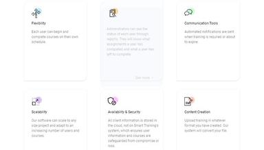 Smart Training LMS features