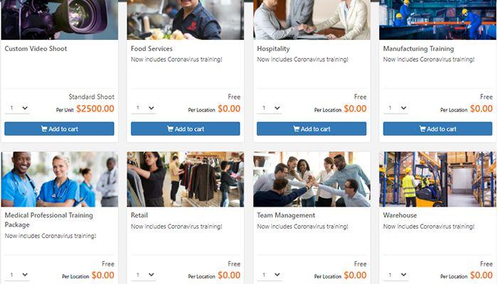 Smart Training ready made courses offered by our LMS
