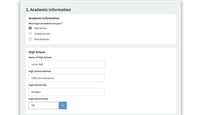 Smarter Select academic information