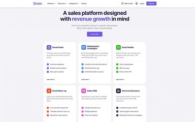 Snovio Revenue Growth Platform