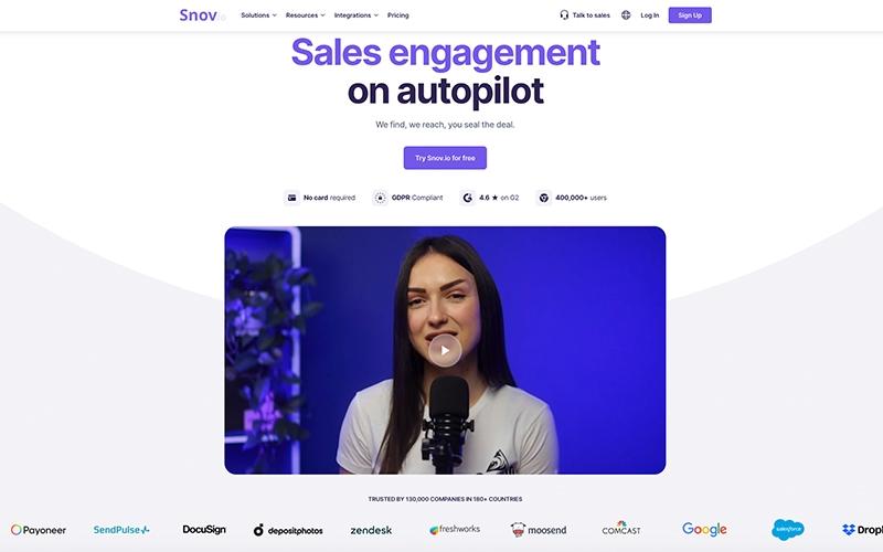 Snovio Sales Engagement Automation