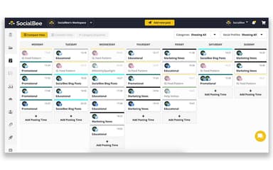 SocialBee Compact View